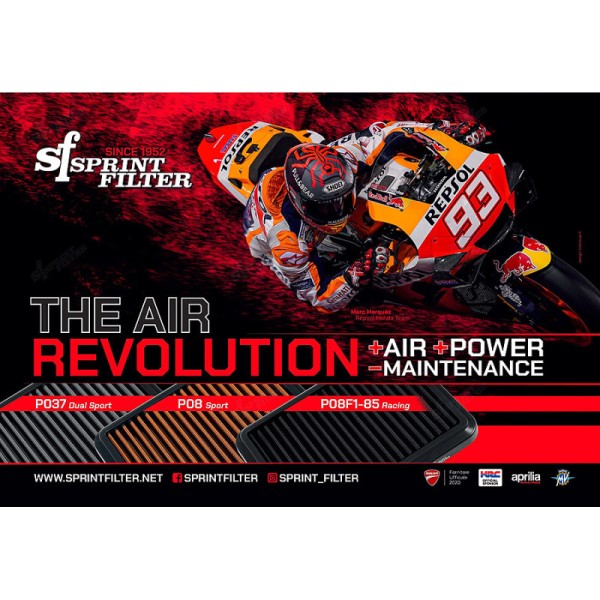Sprint Filter Special R Filtro especial de aire MV Agusta F3 2012 (Filtro Aire Carbono)