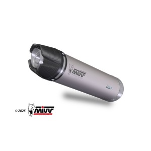 Mivv Slip-On AK-1 Titanium con tapa de carbono Honda CBR 600 RR 2024-25