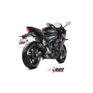 Mivv Escape Completo 4x2x1 AK-1 Black con tapa de carbono Honda CBR 650 R 2024-25