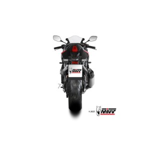 Mivv Escape Completo 4x2x1 AK-1 Titanium con tapa de carbono Honda CBR 650 R 2024-25