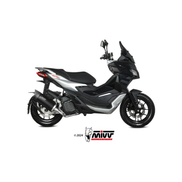 Mivv Slip-On Mover Black Aprilia SR 200 GT 2022-24