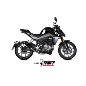 Mivv Full system 1x1 X-M1 Black CF Moto 300NK 2021-24