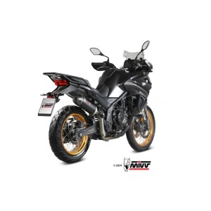 Mivv Slip-On Oval black con tapa carbono Voge Valico 900 DSX 2024-25