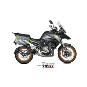 Mivv Slip-On Oval black con tapa carbono QJ Motor SRT 700 / X 2024