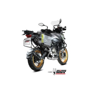 Mivv Slip-On Oval black con tapa carbono QJ Motor SRT 700 / X 2024