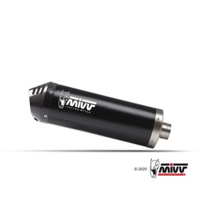 Mivv Slip-On Oval black con tapa carbono QJ Motor SRT 700 / X 2024