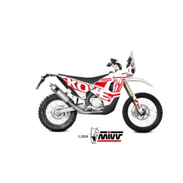 Mivv Slip-On Dakar St. Steel Kove 450 Rally 2022-25