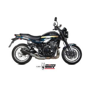 Mivv Slip-On HR-1 Black con tapa en carbono Kawasaki Z900 RS 2018-24
