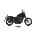 Mivv Slip-On HR-1 Black con tapa en carbono larga Honda CMX 1100 Rebel 2022-24