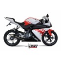 Mivv Full system 1x1 GP carbon con tapa carbono Yamaha YZF R125 2008-13