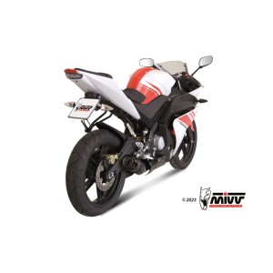 Mivv Full system 1x1 GP carbon con tapa carbono Yamaha YZF R125 2008-13