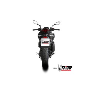 Mivv Slip-On AK-1 Black con tapa de carbono Kawasaki Z500 / SE 2024-25
