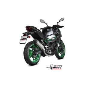 Mivv Slip-On AK-1 Titanium con tapa de carbono Kawasaki Z500 / SE 2024-25