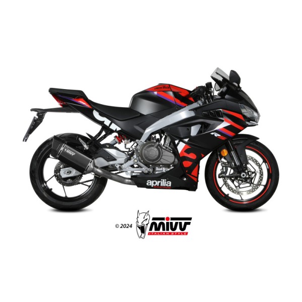 Mivv Full system 2x1 SR-1 Black Aprilia RS 457 2024-25