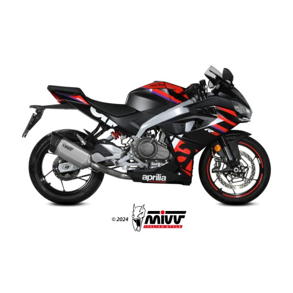Mivv Full system 2x1 SR-1 Titanium Aprilia RS 457 2024-25