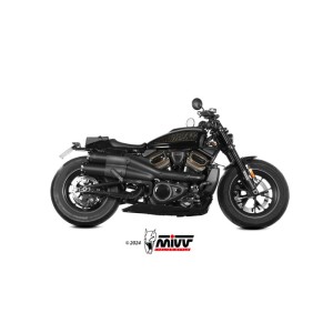 Mivv 2 Slip-On HR-1 Black Harley Davidson Sportster S 2021-24
