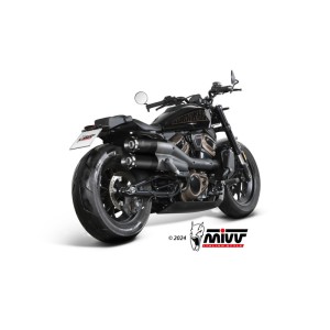 Mivv 2 Slip-On HR-1 Black Harley Davidson Sportster S 2021-24