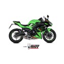 Mivv Full system 2x1 Oval Titanio con tapa carbono Kawasaki Ninja 650 / Z650 24-25 (2 sondas lambda)
