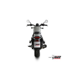Mivv Slip-On HR-1 Black con tapa en carbono Honda CMX 500 Rebel 2022-24