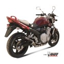 Mivv Slip-On GP black con tapa carbono Suzuki GSF 650 Bandit 2007-15 / GSX 650 F 2008-15
