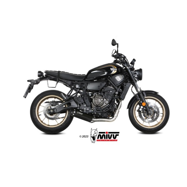 Mivv Full system 2x1 HR-1 Black YAMAHA XSR 700 2021-24