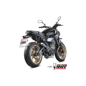 Mivv Full system 2x1 HR-1 Black YAMAHA XSR 700 2021-24