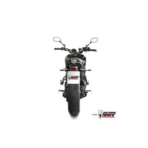 Mivv Full system 2x1 HR-1 Black YAMAHA XSR 700 2021-24