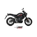 Mivv Full system 1x1 HR-1 Black con tapa en carbono larga YAMAHA XSR 125 2022-24