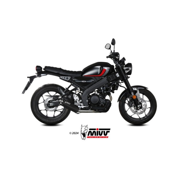 Mivv Full system 1x1 HR-1 Black YAMAHA XSR 125 2022-24