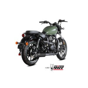 Mivv Slip-On HR-1 Black Royal Enfield Meteor 350 2021-24