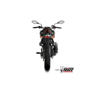 Mivv Full system 1x1 GP Black con tapa carbono Voge Brivido 125R 2023-24