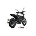 Mivv Slip-On Oval Black con tapa carbono Moto Morini Seiemmezzo STR 2022-24