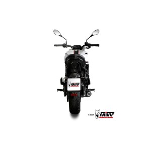Mivv Slip-On Oval Black con tapa carbono Moto Morini Seiemmezzo STR 2022-24