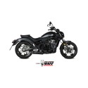 MIVV FULL SYSTEM 2x1 HR-1 BLACK KAWASAKI VULCAN S 2017-23