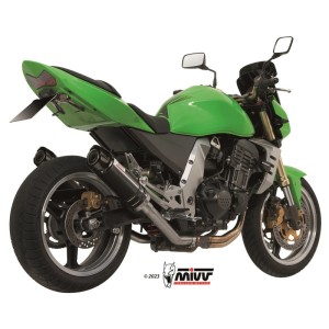 Mivv 2 Slip-On GP black con tapa carbono Kawasaki Z1000 2003-06