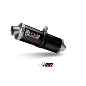 Mivv Slip-On OVAL Black Royal Enfield Scram 411 2022-24 / Himalayan 2021-23