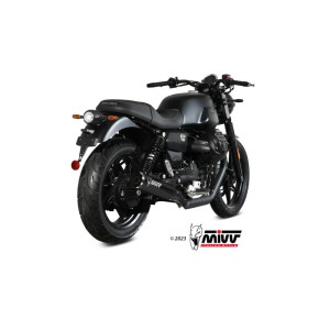 Mivv 2 Slip-On HR-1 Black Moto GUZZI V7 STONE 2021-24