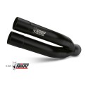 Mivv Slip-On Double Gun Black Yamaha YZF R25 2015-24 / YZF R3 2015-24