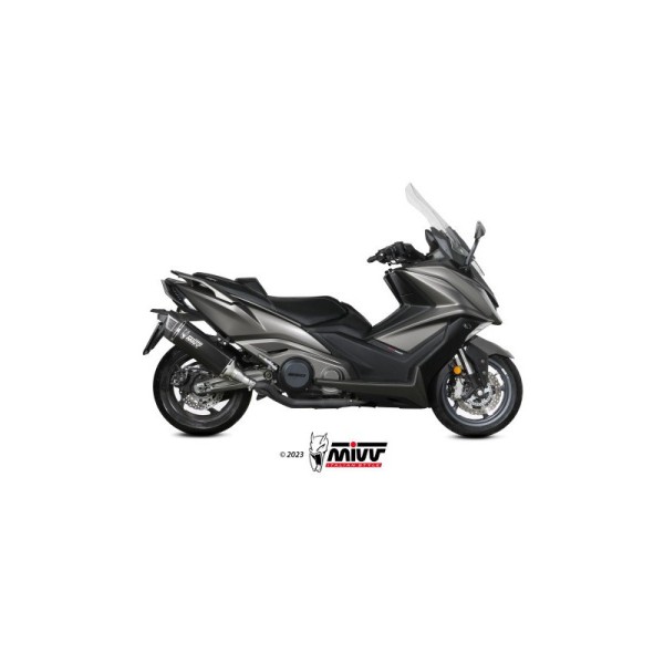 Mivv Slip-On SR-1 Black Titanium Kymco AK550 2021-24