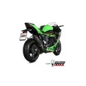 Mivv Slip-On AK-1 carbono con tapa de carbono Kawasaki ZX-6 R 636 2019-24