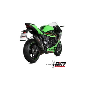 Mivv Slip-On AK-1 carbono con tapa de carbono Kawasaki ZX-6 R 636 2019-24
