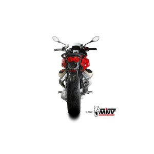 Mivv Slip-On Delta Race Black Moto Guzzi V100 Mandello 2022-25