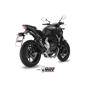 Mivv Full system 2x1 GP Black con tapa carbono Yamaha MT-07 / FZ-07 2014-24