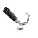 Mivv Full system 1x1 GP black con tapa carbono Yamaha YZF R125 2008-13
