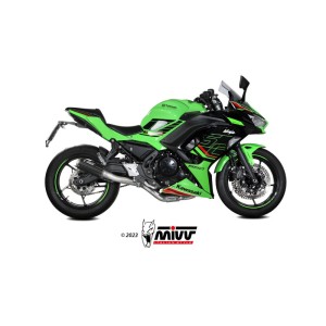 Mivv Full system 2x1 MK3 carbono Kawasaki Ninja 650 / Z650 2024-25 (2 sondas lambda)
