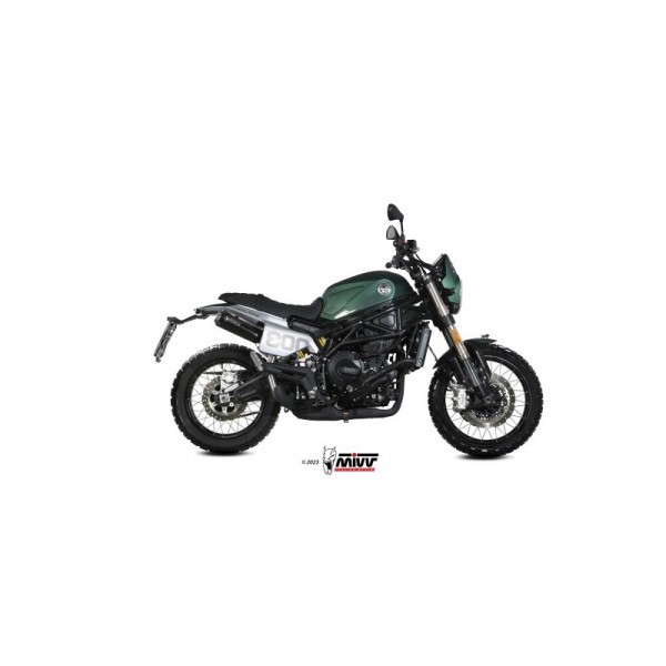 Mivv Slip-On X-M1 Black Benelli Leoncino 800 Trail 2022-24