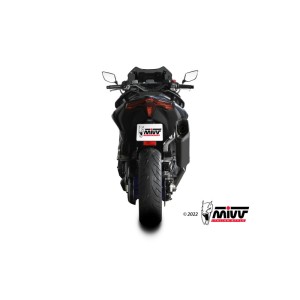 Mivv Full system 2x1 SR-1 Black Yamaha T-MAX 560 2022-24 (colector negro)