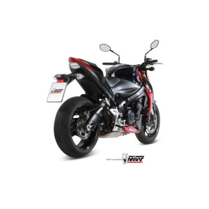 Mivv Slip-On Double Gun black Suzuki GSX-S 1000 / 1000 F 2015-20