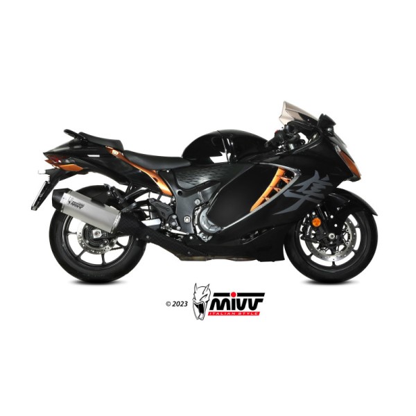 Mivv 2 Slip-On Speed edge Titanium Suzuki GSX-R 1300 Hayabusa 2021-25