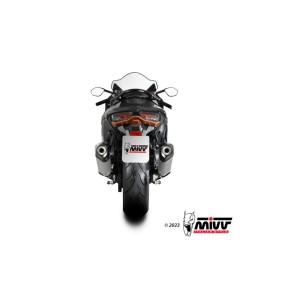 Mivv 2 Slip-On Speed edge Titanium Suzuki GSX-R 1300 Hayabusa 2021-25